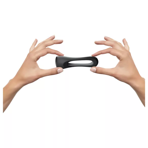 Love to Love Flux - anneau pénien silicone - noir