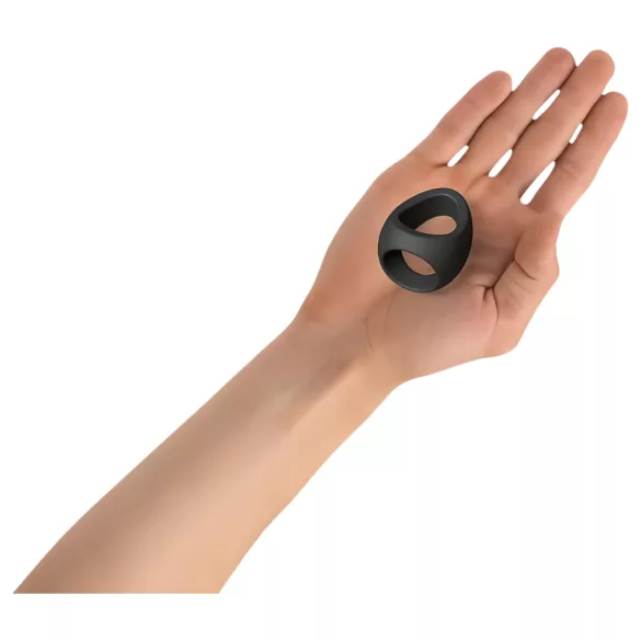 Love to Love Flux - anneau pénien silicone - noir