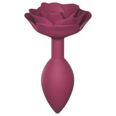 Love to Love Open Roses M - plug anal silicone (rouge)