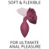 Love to Love Open Roses M - plug anal silicone (rouge)