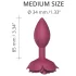 Love to Love Open Roses M - plug anal silicone (rouge)