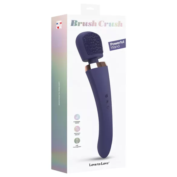 Love to Love Brosse Éclat - vibromasseur baguette massant (bleu)