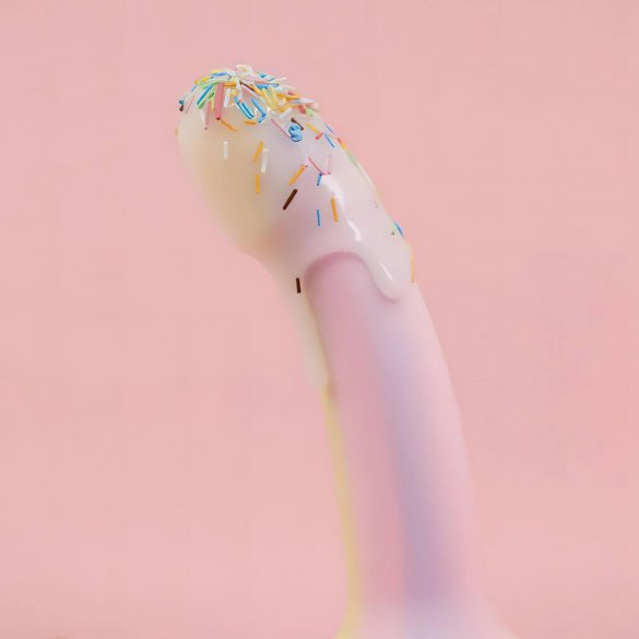 Dildolls Fantasia - gode ceinture en silicone avec ventouse (rayé)