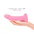 Dildolls Glitzy - dildo en silicone avec ventouse (rose)