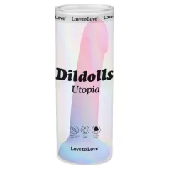 Dildolls Utopia - godemichet ventouse - silicone coloré