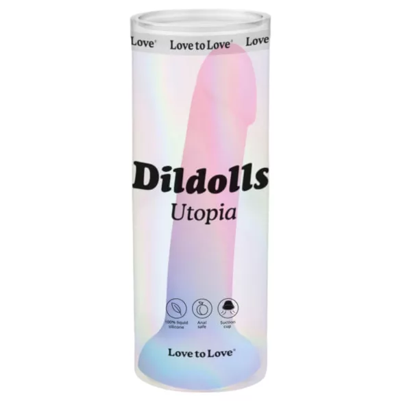 Dildolls Utopia - godemichet ventouse - silicone coloré