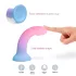 Dildolls Utopia - godemichet ventouse - silicone coloré