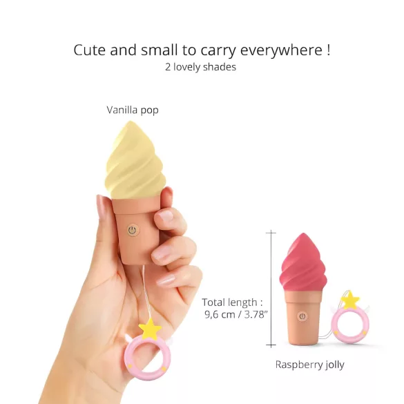 Love to Love Cand Ice - Vibromasseur clitoridien rechargeable (vanille)