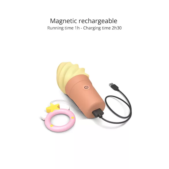 Love to Love Cand Ice - Vibromasseur clitoridien rechargeable (vanille)
