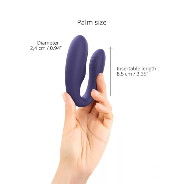 Love to Love - vibromasseur couple télécommande rechargeable - silicone violet