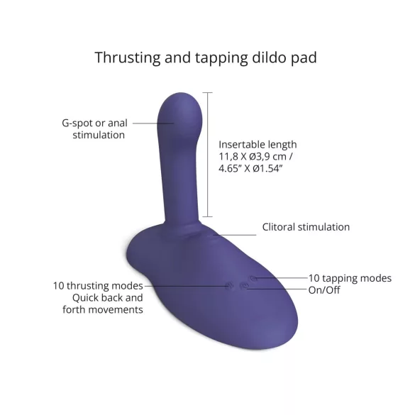 Love to Love GoFast - vibromasseur va-et-vient et stimulateur clitoridien avec ventouse (bleu)
