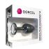 Plug anal Geisha Diamant M noir avec pierre blanche