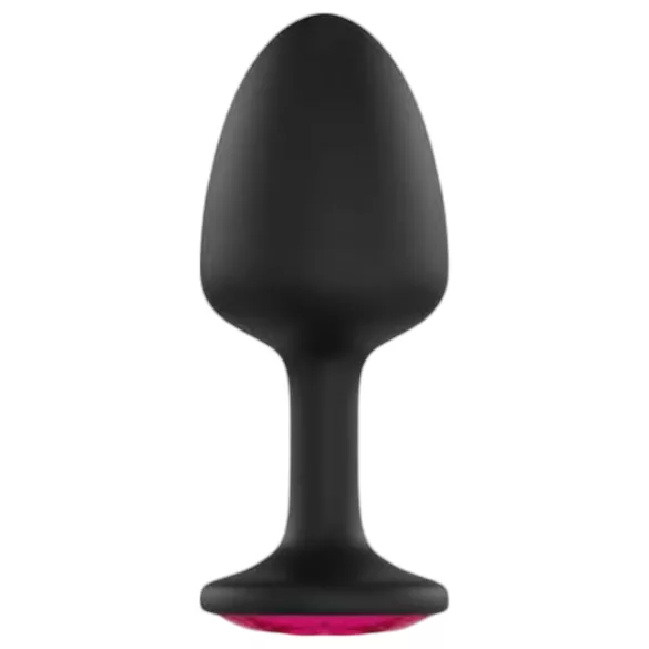 Dorcel - Plug anal Geisha - pierre rose - noir - taille M