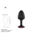Dorcel - Plug anal Geisha - pierre rose - noir - taille M