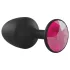 Dorcel - Plug anal Geisha - pierre rose - noir - taille M