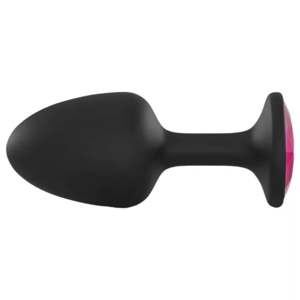 Dorcel - Plug anal Geisha - pierre rose - noir - taille M