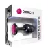Dorcel - Plug anal Geisha - pierre rose - noir - taille M