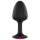 Plug Anal Dorcel Geisha Ruby L - Noir avec Pierre Rose