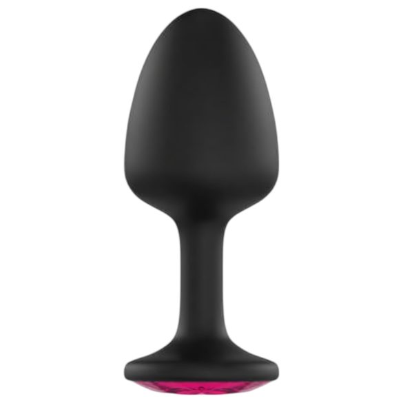 Plug Anal Dorcel Geisha Ruby L - Noir avec Pierre Rose