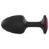 Plug Anal Dorcel Geisha Ruby L - Noir avec Pierre Rose