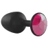 Dorcel Geisha Plug Ruby L - Plug anal noir avec pierre rose