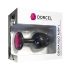 Plug Anal Dorcel Geisha Ruby L - Noir avec Pierre Rose