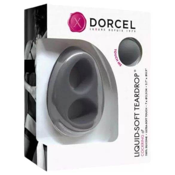 Dorcel - Anneau pénis liquide soft - forme goutte - silicone gris