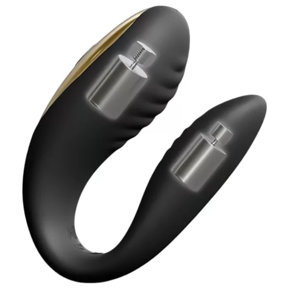 Dorcel - Vibromasseur couple télécommandé rechargeable - silicone noir