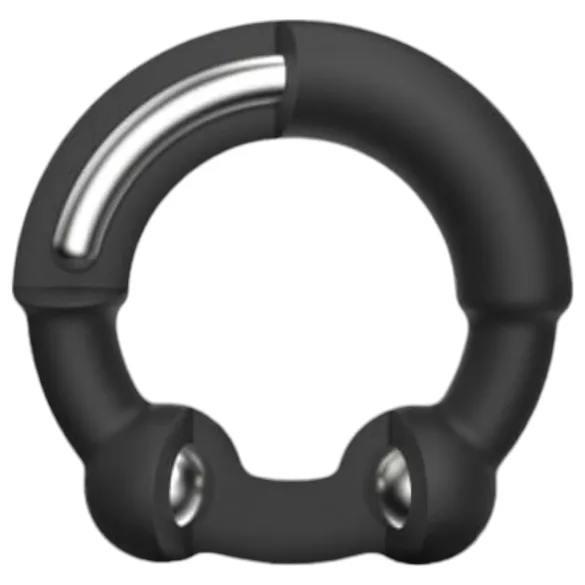 Dorcel - anneau pénien renforcé avec insert métal - silicone noir