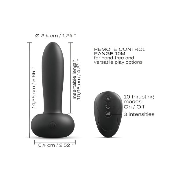 Dorcel Deep Thrust - vibromasseur à poussée (noir)