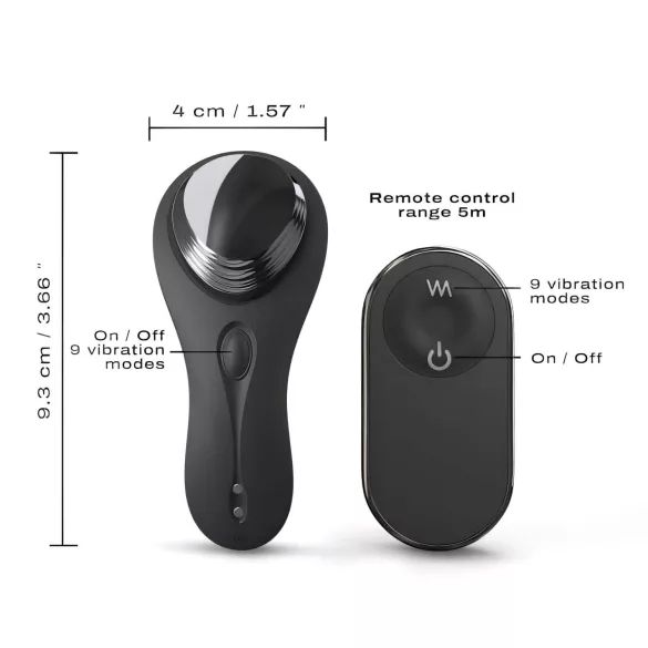 Dorcel Discreet Vibe + - vibromasseur clitoridien sans fil (noir)