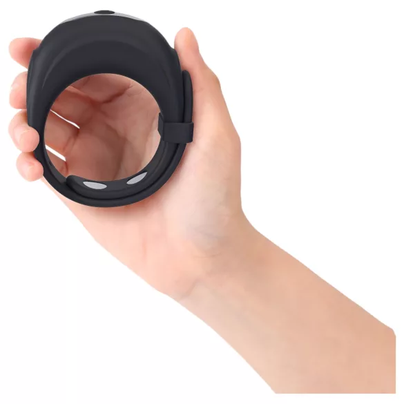 Dorcel - anneau vibrant et ajustable (noir)