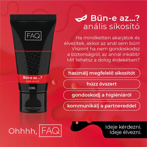FAQ - Péché ou Plaisir ? lubrifiant anal (50ml)