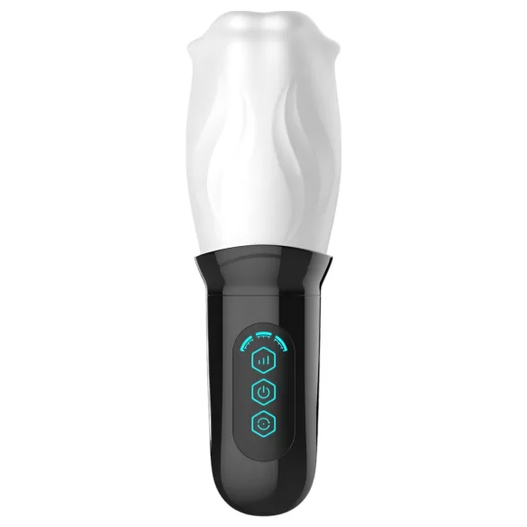 Funny Me First Class - masturbateur bouche rotatif - blanc/noir