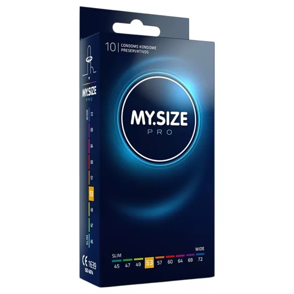 My.Size PRO - préservatifs taille personnalisée - 53 mm (boîte de 10)