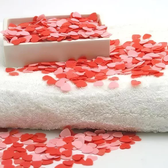 Hearts - pétales de rose parfumés - confettis de bain - 30g