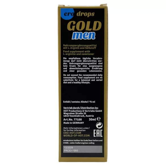 HOT ero Gold Men Spanish Fly - gouttes aphrodisiaques pour hommes (30 ml)
