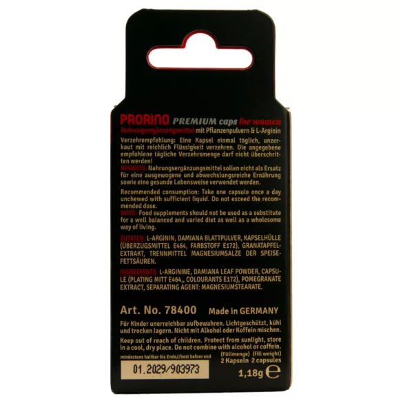 HOT - PRORINO - complément alimentaire en gélules pour femmes (2 pcs)