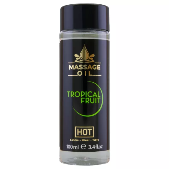 HOT - huile de massage soin de la peau - fruits tropicaux - 100ml