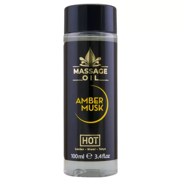 HOT - huile de massage soin de la peau - ambre musc - 100ml