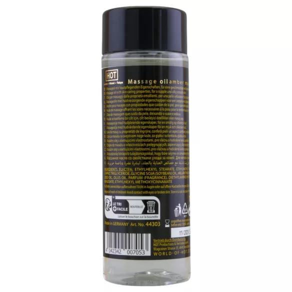 HOT - huile de massage soin de la peau - ambre musc - 100ml