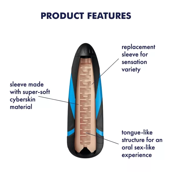 Satisfyer - Masturbateur Sleeve - Sensation langues - Accessoire