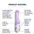 Satisfyer Charming Smile - vibromasseur point G rechargeable étanche - violet