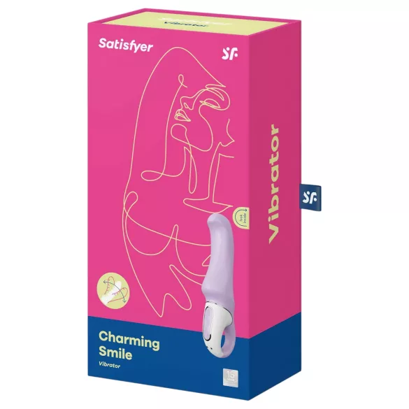Satisfyer Charming Smile - vibromasseur point G rechargeable étanche - violet