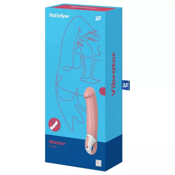 Satisfyer Master - vibromasseur rechargeable étanche - couleur chair