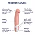 Satisfyer Master - vibromasseur rechargeable étanche - couleur chair