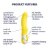 Satisfyer Yummy Sunshine - vibromasseur point G étanche - jaune