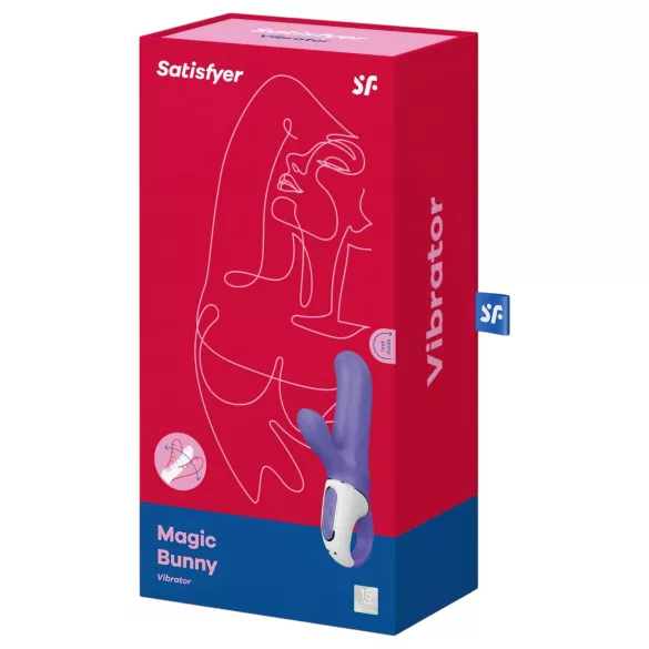 Satisfyer Magic Bunny - vibromasseur rabbit point G et clitoris - étanche - bleu