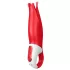 Satisfyer Power Flower - vibromasseur rechargeable étanche - silicone rouge