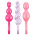 Satisfyer Booty Call - set plugs anaux - silicone coloré - 3 pièces
